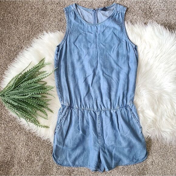 GAP | Lyocell chambray romper - Picture 1 of 6
